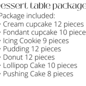 Dessert Table Package B
