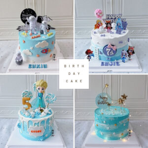 6 inch Customized Design Cream Cake