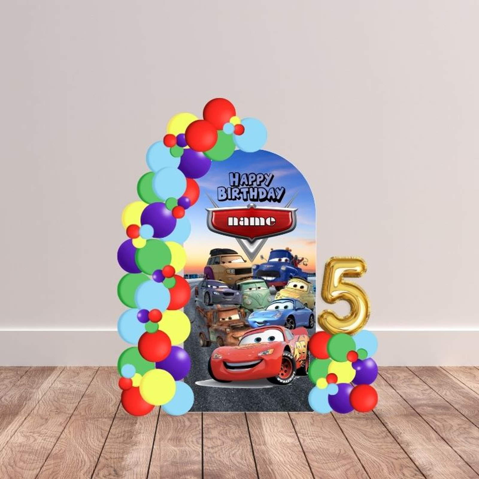 Lightning McQueen Backdrop Package - Image 2
