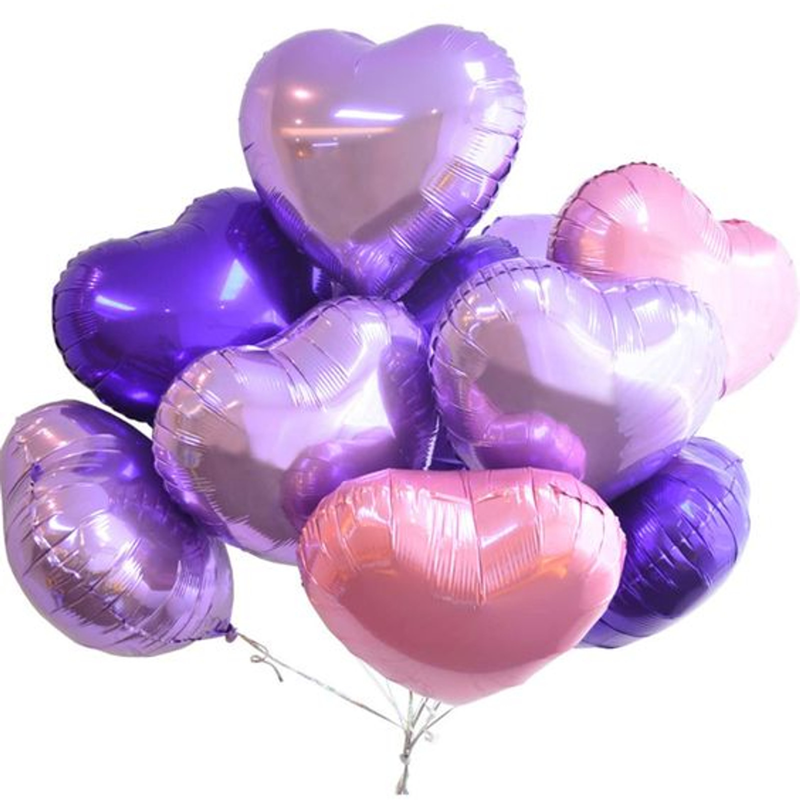 18'' Heart Foil Helium Balloon - Image 2